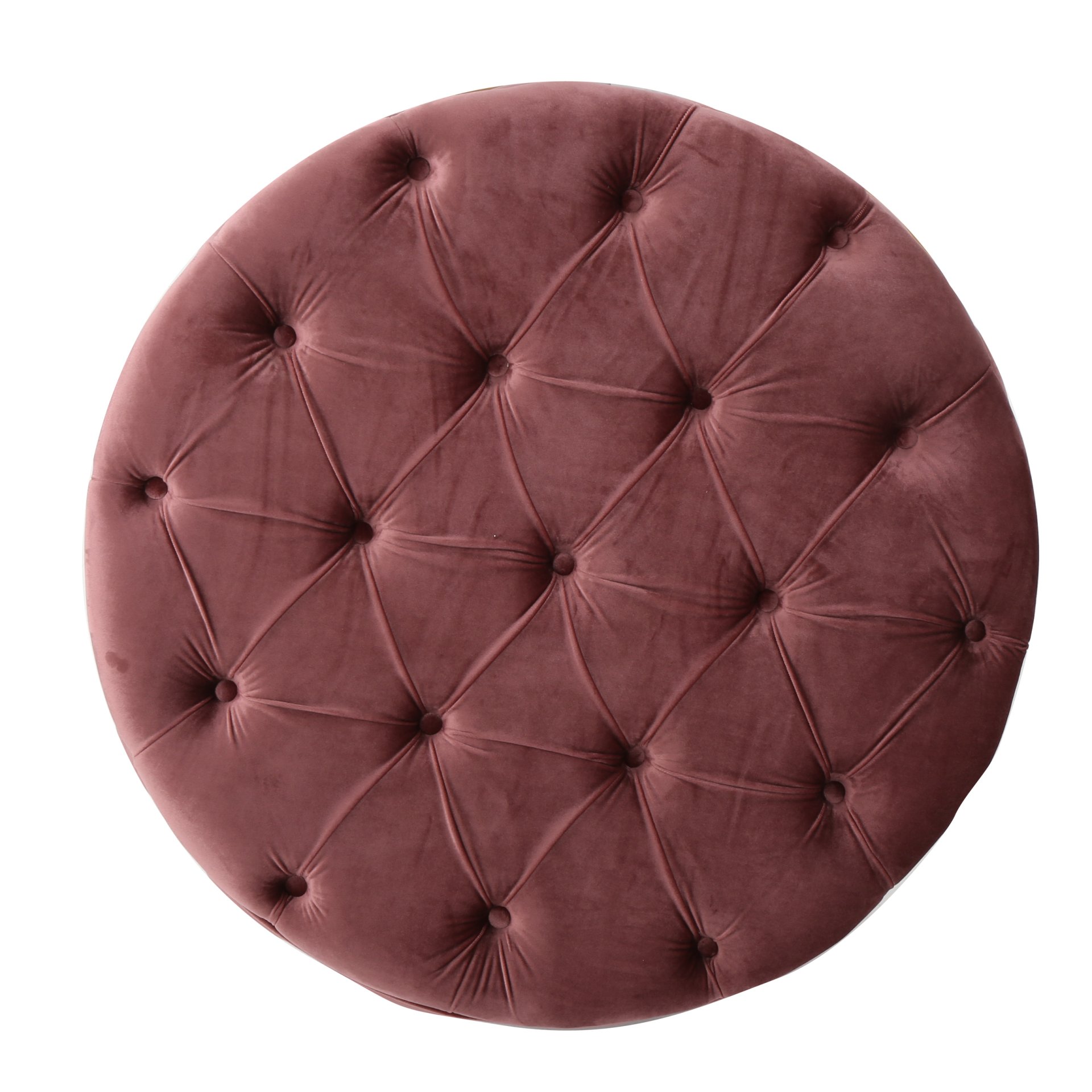 Modern Glam Ottoman With Button Tufted Diamond Stitch - Blush - Image 8