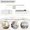 Extendable Coffee Table, Coffee Table With 2 Hidden Storage Space And 2 Drawers For Living Room - White - Image 9