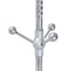Modern Stainless Steel Spray Painted Hanger With Reinforcement 72" Raised Design Optional - Silver - Image 8