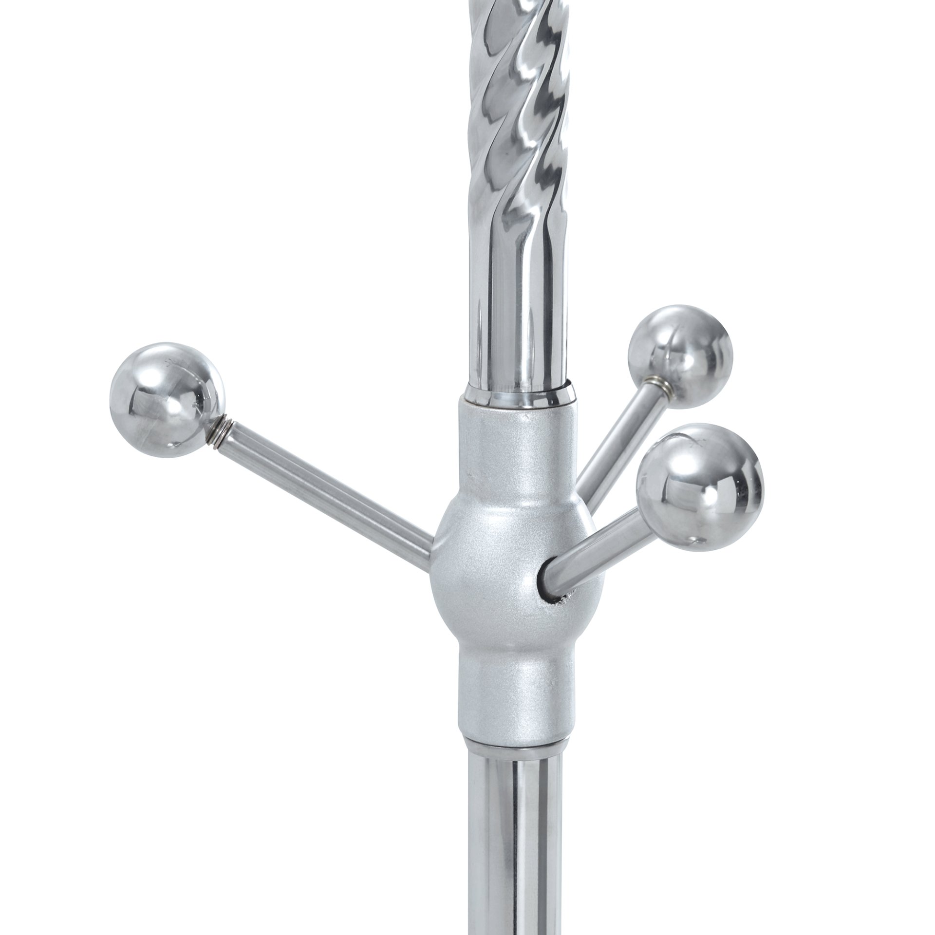Modern Stainless Steel Spray Painted Hanger With Reinforcement 72" Raised Design Optional - Silver - Image 8