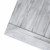 Rustic Outdoor Sandblast Acacia Wood Dining Table - Light Gray / Black - Image 9