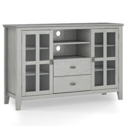 Artisan - Tall TV Media Stand - Fog Gray