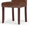 Acadian - Parson Dining Chair (Set of 2) - Distressed Saddle Brown - Image 4