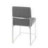 Fuji - Contemporary High Back Dining Chair (Set of 2) - Gray - Image 4