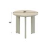 Ingram - Ceramic Top End Table - Light Gray - Image 5