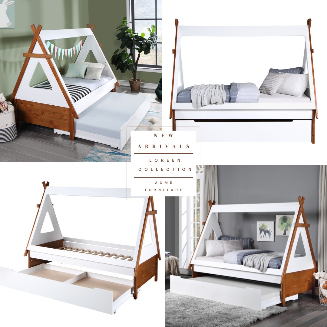 Loreen - Twin Bed - White - Image 3