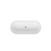 Freestanding Bathtub, Modern & Contemporary Design Soaking Tub With Brushed Nickel Pop-Up Drain And Minimalist Design Overflow - White - Image 8