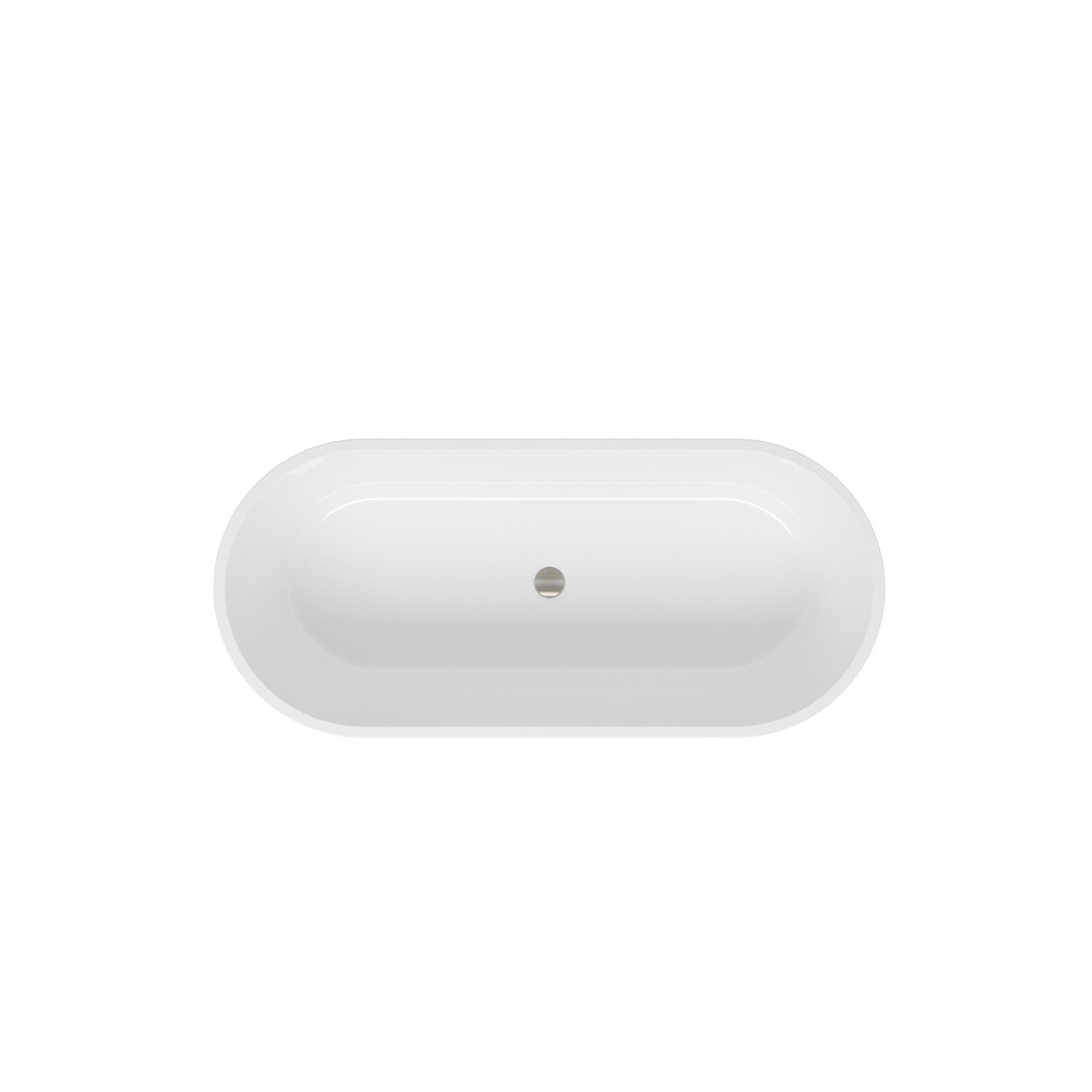 Freestanding Bathtub, Modern & Contemporary Design Soaking Tub With Brushed Nickel Pop-Up Drain And Minimalist Design Overflow - White - Image 8