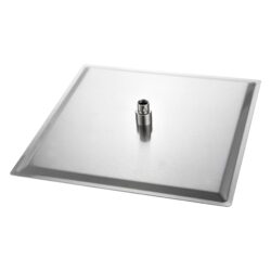 Modern 10" Square Rainfall Shower Head & Stainless Steel Wall Or Ceiling Mount Luxury Spa Shower Panel - Brushed Nickel