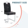 (Set of 4) Thickened Dining Chairs With Built In Spring Packages And Ergonomic Design Perfectly Blending Comfort And Elegance - Black - Image 3