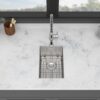 12" Undermount Kitchen Sink, Deep Single Bowl - Brushed Nickel - Image 4