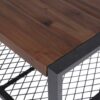 Console Coffee Table With Reclaimed Wood Finish, For Living Room - Natural - Image 8
