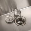 24" Stainless Steel Washing Sink With Faucet Hoses And Drain Head Only (Update) - Silver - Image 5