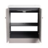 Modern Freestanding Bathroom Vanity With White Resin Sink & Soft Close Doors - Khaki - Image 13
