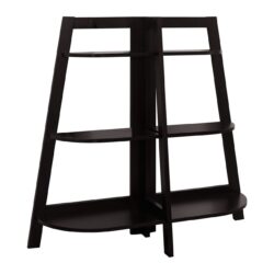Bookshelf, Bookcase, Etagere, 3 Tier, For Office, Contemporary & Modern - Espresso