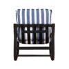 Asa - Outdoor Sling Chair With Reversible Cushions And Stripe Fabric - Blue / White Stripes - Image 5