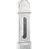 Noralie - Mirrored & Faux Diamonds Grandfather Clock With LED - Silver Gray - Image 5