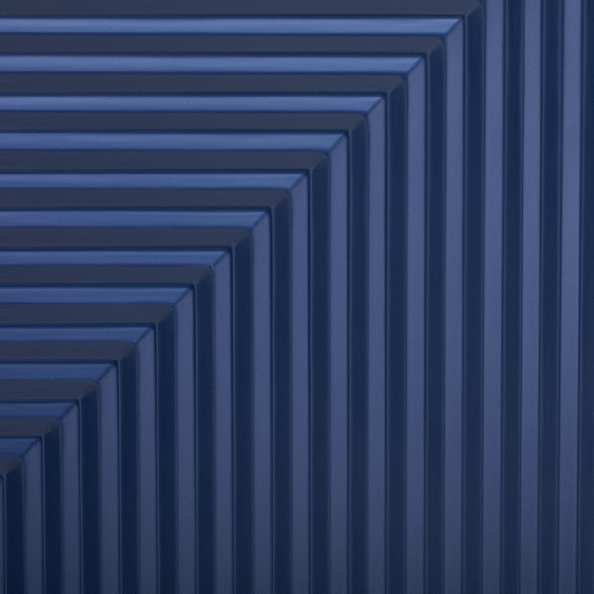 Side Cabinet With Adjustable Shelves And Geometric Door Panels - Navy Blue - Image 11