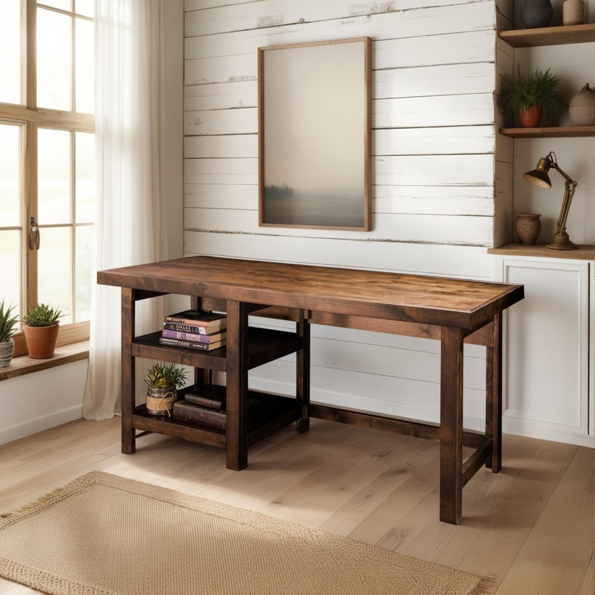 Sausalito - Workstation Desk - Whiskey - Image 2