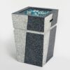 20" Propane Gas Fire Pit Table, 50000 Btu Square Concrete Fire Pit For Outside Patio Deck Garden Backyard - Light Gray Blue - Image 5