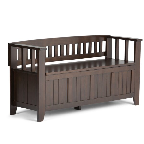 Acadian - Entryway Storage Bench - Brunette Brown