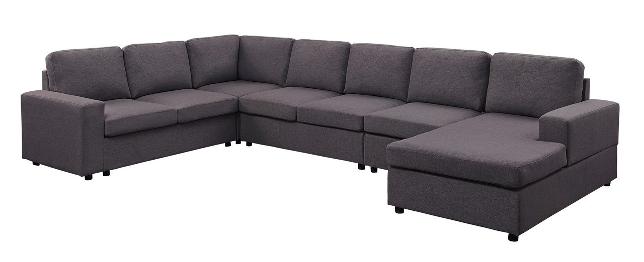Tifton - Modular Sectional Sofa With Reversible Chaise - Dark Gray - Image 5