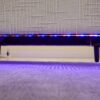 Modern Style Chenille 2 Seater Sofa With LED Light, USB Port, Storage Bag, Wood Legs - Beige - Image 16