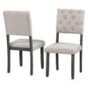 6 Piece Dining Table And Chair Set With Special-Shaped Legs And Foam-Covered Seat Backs&Cushions For Dining Room - Gray - Image 10