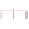 Outdoor Wicker Patio Sofa Set With Feet, 4 Piece Modular Design, Weather Resistant Rattan - Espresso - Image 3