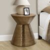 Drum Accent Side Table, Contemporary & Modern - Copper - Image 6