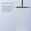 Elegant 16" Square Rainfall Shower Head, Wall / Ceiling Mounted, Oil Rubbed Bronze, Stainless Steel - Oil-Rubbed Bronze - Image 9