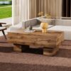 Rectangular Coffee Table - Wood - Image 4