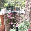4 Pack Metal Garden Trellis Rustproof Trellis For Climbing Plant Outdoor Flower Support - Black - Image 3