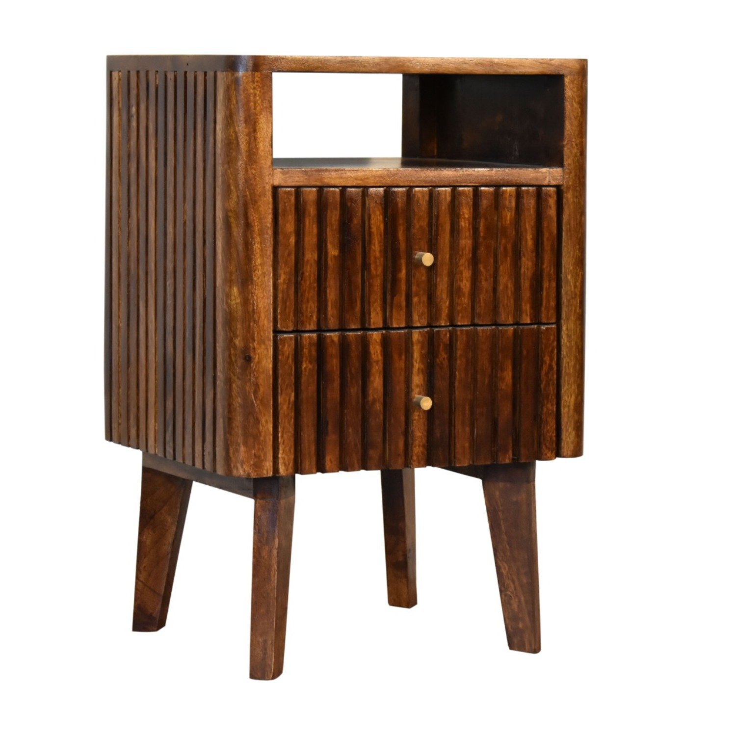 Reeve - Nightstand, 2 Drawers - Chestnut - Image 4