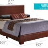 Aaron - Queen Bed - Light Brown - Image 8