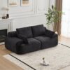 Compressed Sofa, 2 Seater Large Sectional Couches For Living Room - Black - Image 11