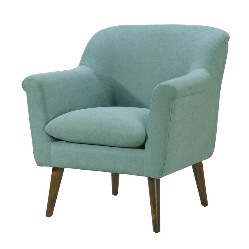 Shelby - Woven Fabric Oversized Armchair - Aquamarine Teal - Image 2