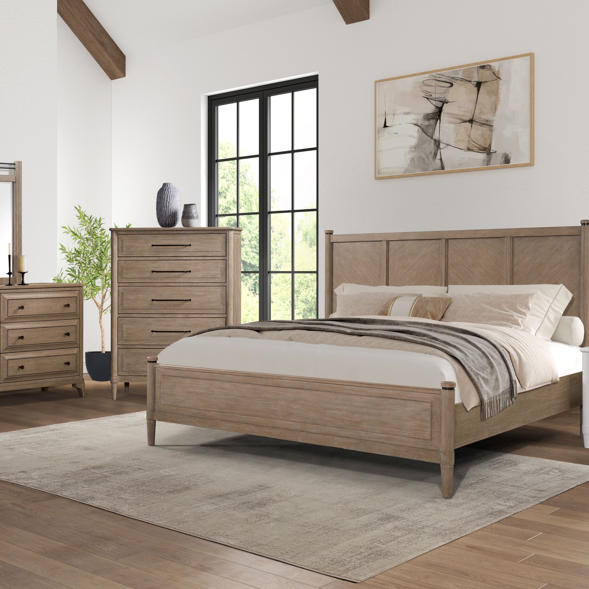 5 Drawer Chest - Sand - Image 2