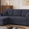 Sectional Sofa Bed - Dark Blue - Image 5