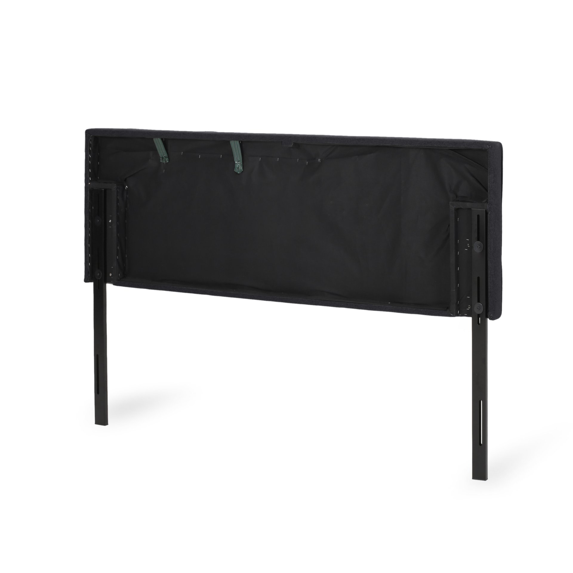 Marakesh - Contemporary Fabric Upholstered King / California King Headboard - Black - Image 8