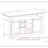 Amherst - TV Media Stand - Fog Gray - Image 11