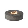 Fiber Reinforced Outdoor Fire Pit Table - Black / Gray - Image 5
