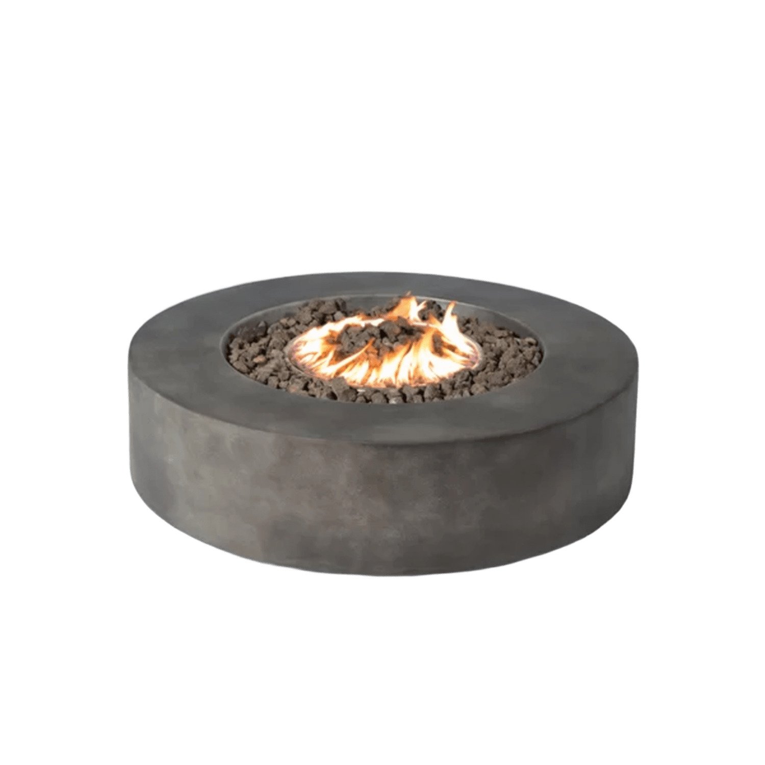 Fiber Reinforced Outdoor Fire Pit Table - Black / Gray - Image 5