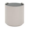 Italian Retro Double Storage Round Side Table - Gray Brown - Image 13