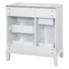 Bathroom Vanity With Ceramic Sink, Flip Out Drawer Design For Plumbing, Soft Close Drawers - White - Image 24