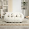 High Back Bean Bag Sofa Couch For Adults And Kids, Comfortable Lounger, Indoor & Outdoor Use - White - Image 4