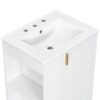 Classic Retro 24" Bathroom Vanity With Sink, Door Shelf, Side Open Storage Frame, Soft Closing Door - White - Image 19