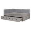Full Size Daybed With 3 Drawers And 3 Storage Compartments - Gray - Image 6