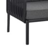 Outdoor Patio Club Chair, Modern Patio Furniture, Waterproof Thick Cushion Deep Seating For Porch, Balcony - Black / Dark Gray - Image 12