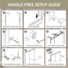 Double Sliding Shower Door, Semi Frameless Bypass Bathroom Sliding Door With 1 / 4" (6Mm) Tempered Glass For Walk In Shower - Brushed Gold - Image 8